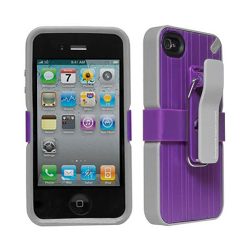 PureGear Utilitarian Belt Clip for Apple iPhone 4/4S (Purple)
