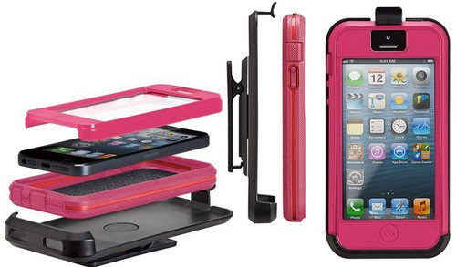 Case-Mate Tough Xtreme Case with Holster for iPhone SE  5/5s (Pink)