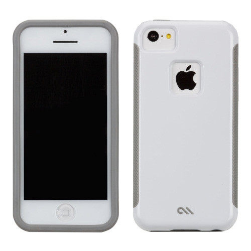 Case-Mate Pop! Custodia per Apple iPhone 5c - senza supporto (bianco/grigio freddo)
