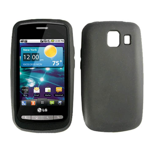 Verizon Silicon Skin Case for LG Vortex VS660 - Black