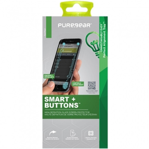 PUREGEAR SCREEN PROTECTOR FOR IPHONE 6/6S TEMPERED GLASS SMART+BUTTONS