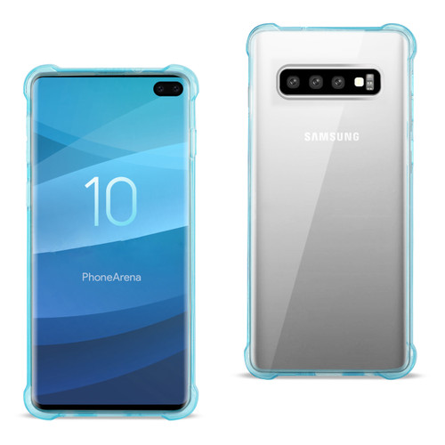 SAMSUNG GALAXY S10 Plus Clear Bumper Case With Air Cushion Protection In Clear Navy