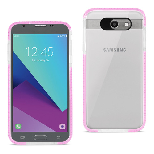 REIKO SOFT TRANSPARENT TPU CASE FOR SAMSUNG GALAXY J7 V (2017) IN CLEAR PINK