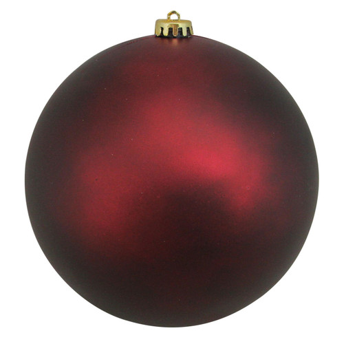 Northlight 8" Shatterproof Christmas Ball Ornament - Matte Burgundy Red