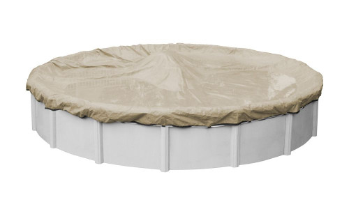 Robelle Premium 18' Above Ground Pool Winter Cover - Tan/Black