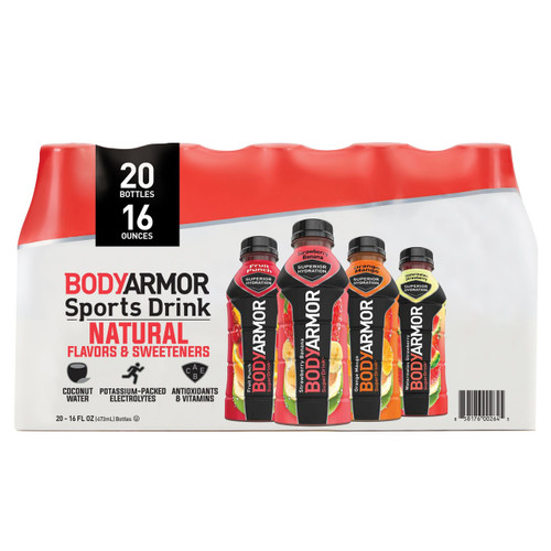 BODYARMOR Sports Drink, Variety Pack, 20 ct./16 oz.