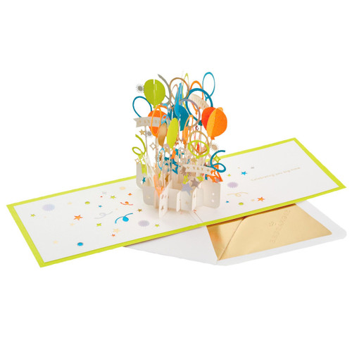Hallmark Paper Wonder Signature Pop Up Congrats or Birthday Card