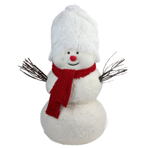 Northlight 24.5" Snowman with Scarf Christmas Tabletop Decor - Red and White