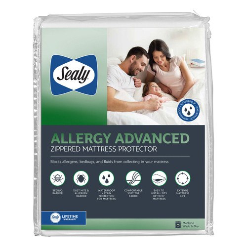 Sealy Posturepedic Advanced Protection Full Size Zippered Mattress Protector