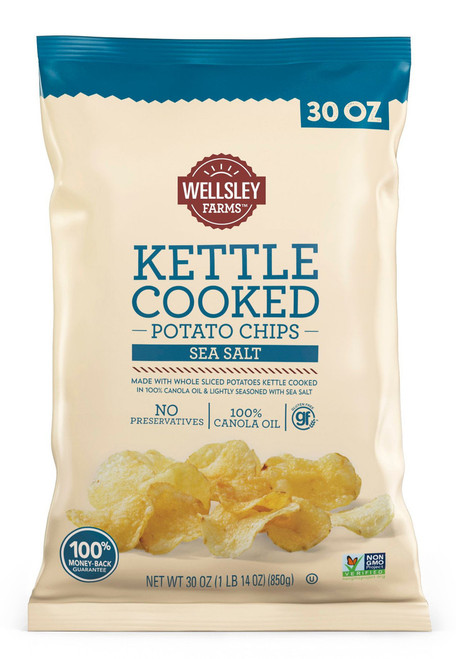 Wellsley Farms Kettle-Cooked Potato Chips, 30 oz.