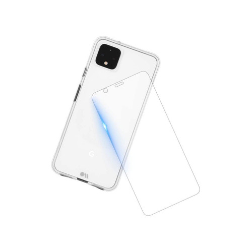 Case-Mate Tough Clear Case with Glass Screen Protector for Pixel 4 XL - Clear