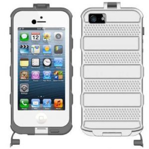 bFree Aqua Waterproof Case for iPhone 5/5S - White/Gray