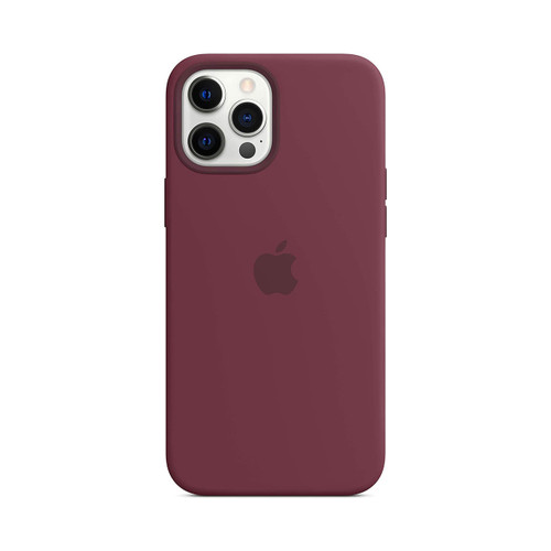 Original Apple Silicone Case with MagSafe for iPhone 12 Pro Max - Plum