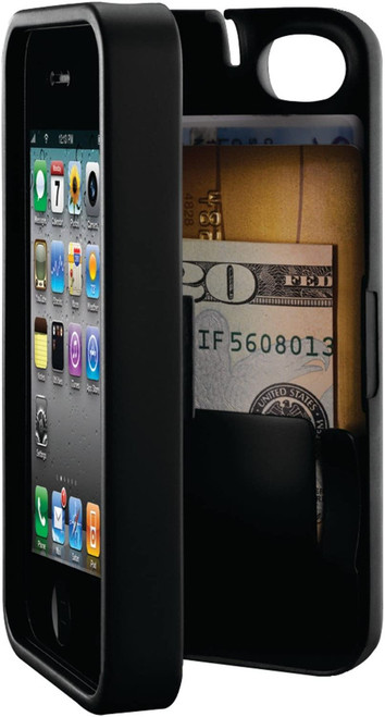 EYN Credit cards/ID/money Case for iPhone 4/4S - Black