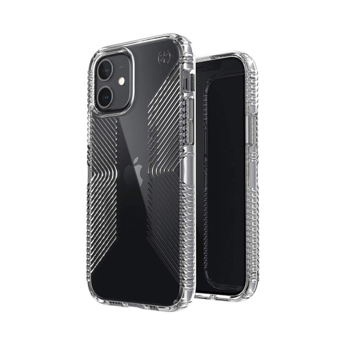 Speck Presidio Perfect-Clear Grip Case for Apple iPhone 12/12 Pro - Clear/Clear