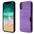 Dark Purple/Black Brushed Hybrid Protector Cover(with Card Wallet)(NIPXSMAXHPCSAAS68ANP)