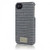 August Accessories HX1138-BLKGRY Hex Core Canvas Case for iPhone 4/4s