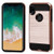 Asmyna Brushed Hybrid Protector Case for Apple iPhone X/XS - Rose Gold/Black