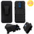 ASMYNA Black/Black Advanced Armor Stand Protector Cover Combo (w/ Holster) for Q7+,Q7