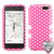 MYBAT Dots(Pink/white)/White TUFF Hybrid Case for Fire phone