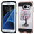 ASMYNA Love Tree(Rose Gold)/Black Brushed Hybrid Case for G935 (Galaxy S7 Edge)