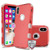 MYBAT Transparent Red/Transparent Clear TUFF Lucid Hybrid Protector Cover for iPhone XS/X