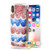 MYBAT Transparent (Rose Gold/Blue Flowing Sparklings) TUFF Quicksand Glitter Hybrid Case for iPhone XS/X