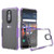 Transparent Clear/Purple Bumper Claro Candy Skin Cover  for Stylo 4 Plus,Stylo 4