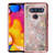 Rose Gold Electroplating/Eiffel Tower/Silver Confetti Quicksand Glitter Hybrid Protector Cover  for V40 ThinQ