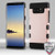 MYBAT Rose Gold/Black TUFF Trooper Hybrid Protector Cover for Galaxy Note 8