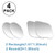 MYBAT Silver Universal Metal Plate for Magnetic Mount(4-pack)