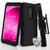 MYBAT Rubberized Black/Black TUFF Hybrid Phone Protector Cover(w/ Holster) for T-Mobile Revvl 2,Revvl 2,3