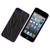 Griffin Moxy Zebra Print Hard Shell Case for Apple iPhone 5 - Black/Purple