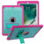 MYBAT Teal Green/Hot Pink Glitter Symbiosis Stand Protector Cover for iPad 9.7 (2017) (A1822,A1823)