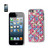 10 Pack - Reiko - Butterflies Pattern Plating Rivets Cover for Apple iPhone 5S - Blue