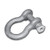 1/4" Screw Pin Anchor Shackle, Galvanized Steel