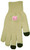 S.H.E. Breast Cancer Awareness TouchScreen Gloves for All Devices (Tan/Black Tips)