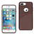 APPLE IPHONE 8 PLUS TPU Leather feel Case Leather Fit Flexible Slim Premium Case in Brown