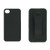 Rubberized Ribbed Texture Shell Holster Belt Clip for iPhone 4/4S (Black)