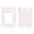 Sprint Two piece Snap On Case for BlackBerry Style 9670 (Clear) - 396803-Z