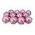 Northlight 4" Shatterproof Shiny Christmas Ball Ornaments, 12 ct. - Bubblegum Pink