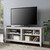 W. Trends 58" Rustic Open TV Stand or TVs up to 65" - White Wash