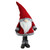 Northlight 28" Standing Christmas Santa Claus Gnome with Gray Faux Fur Trim - Red