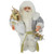 Northlight 12" Standing Santa Carrying a Full Sac Of Presents Christmas Figure - White and Gold