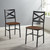 W. Trends Industrial Wood Dining Chairs, 2 pk. - Dark Walnut