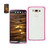 Reiko LG K10 Clear Bumper Case With Air Cushion Protection In Clear Hot Pink