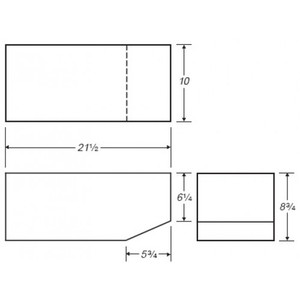 7 Gallon Rectangle Plastic Tank | B344