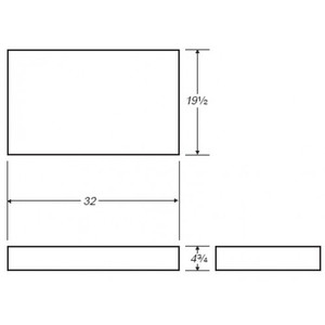 10 Gallon Rectangle  Plastic Tank | B323