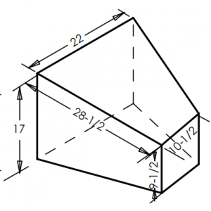 24 Gallon Rectangle Plastic Tank | B562