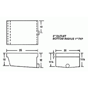 20 Gallon RV Holding Tank | R-65H